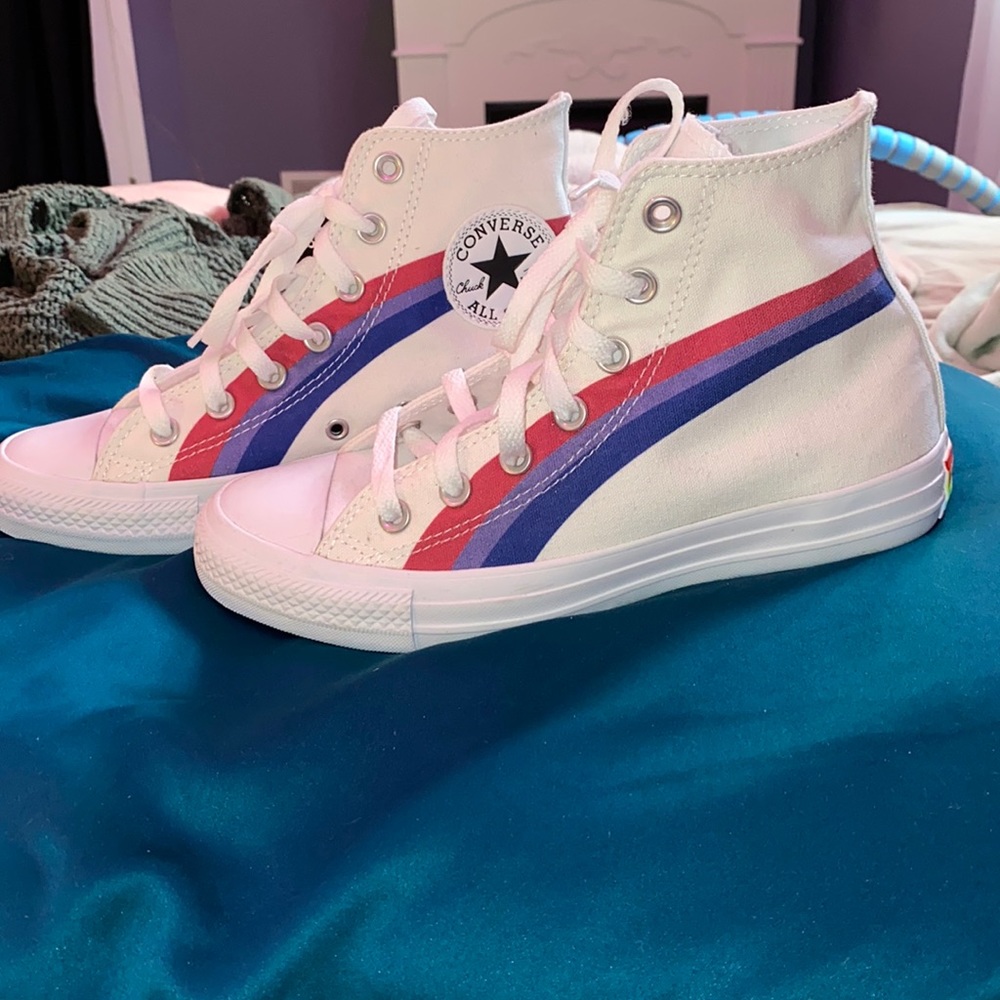 Custom Bisexual Pride Converse High Tops